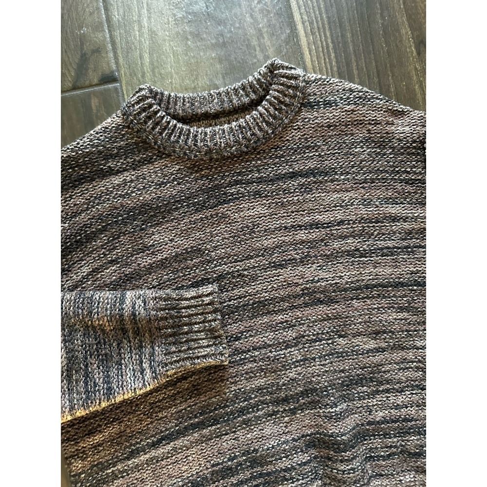 UGG RTW Women XS Brown Space Dye Wool Blend Crewneck Knit Sweater 1131505‎